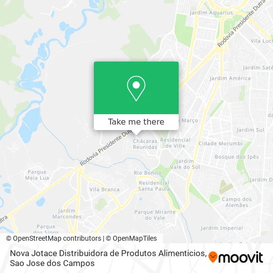 Nova Jotace Distribuidora de Produtos Alimenticios map