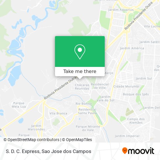 S. D. C. Express map