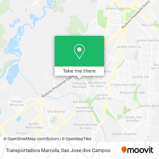 Transportadora Marcola map