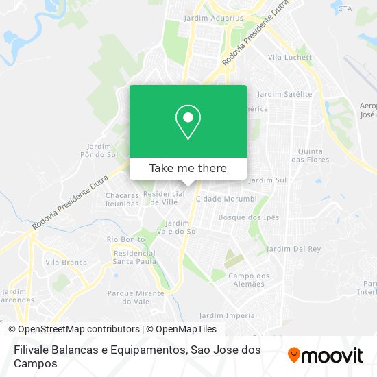 Filivale Balancas e Equipamentos map