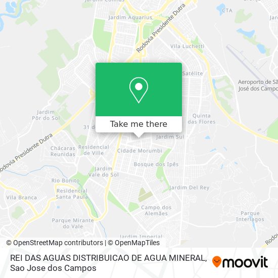 REI DAS AGUAS DISTRIBUICAO DE AGUA MINERAL map