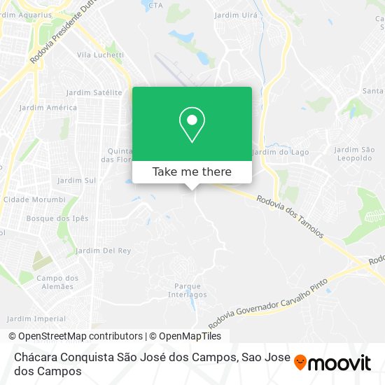 Chácara Conquista São José dos Campos map