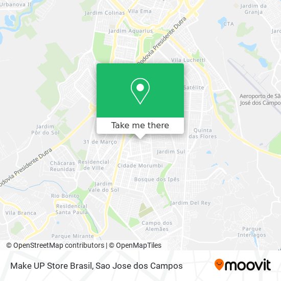 Make UP Store Brasil map