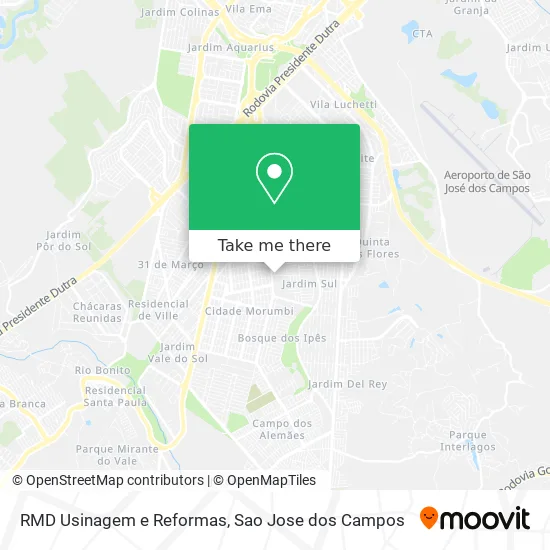 RMD Usinagem e Reformas map