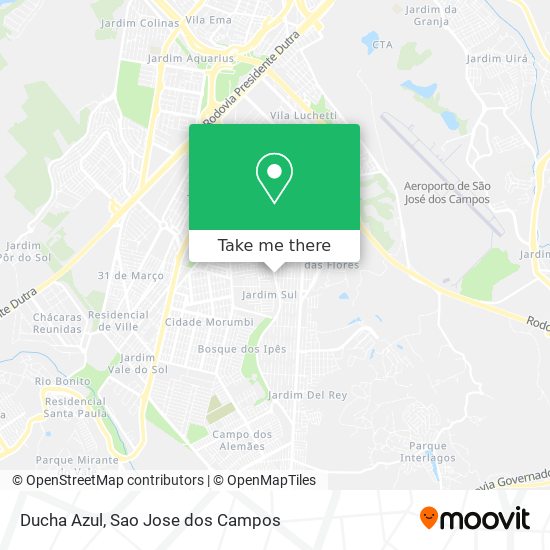 Ducha Azul map