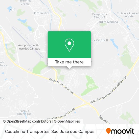 Castelinho Transportes map