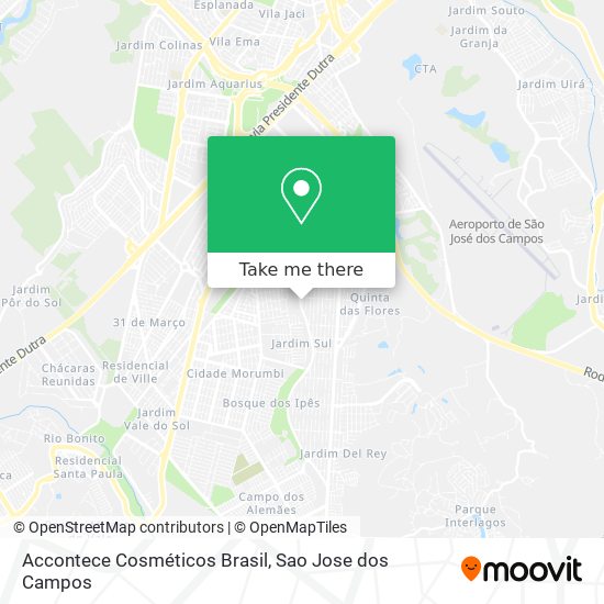 Accontece Cosméticos Brasil map