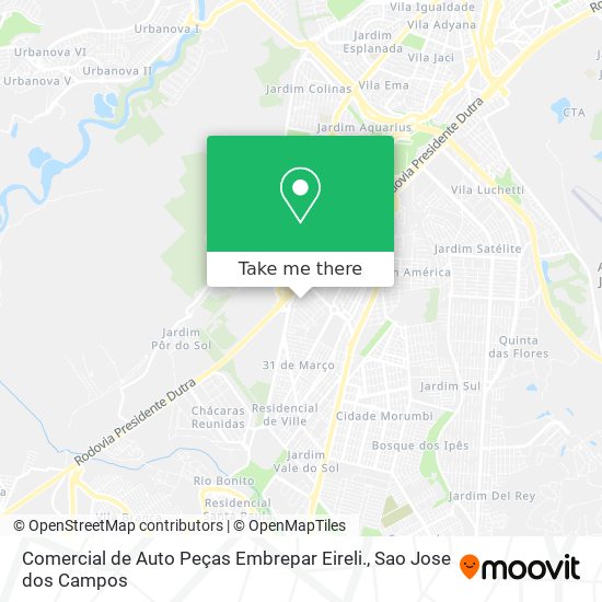 Comercial de Auto Peças Embrepar Eireli. map