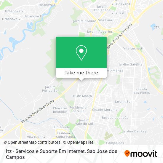 Itz - Servicos e Suporte Em Internet map