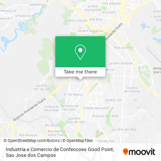 Industria e Comercio de Confeccoes Good Point map
