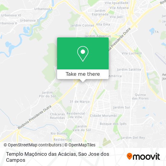 Templo Maçônico das Acácias map