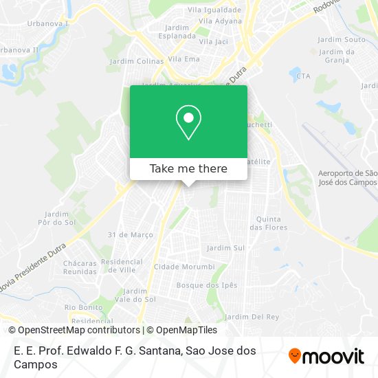 E. E. Prof. Edwaldo F. G. Santana map