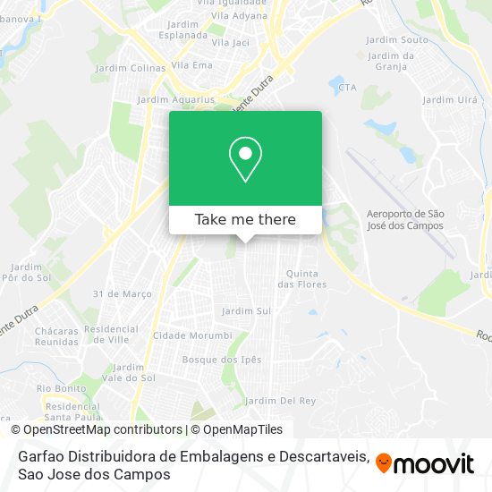 Garfao Distribuidora de Embalagens e Descartaveis map