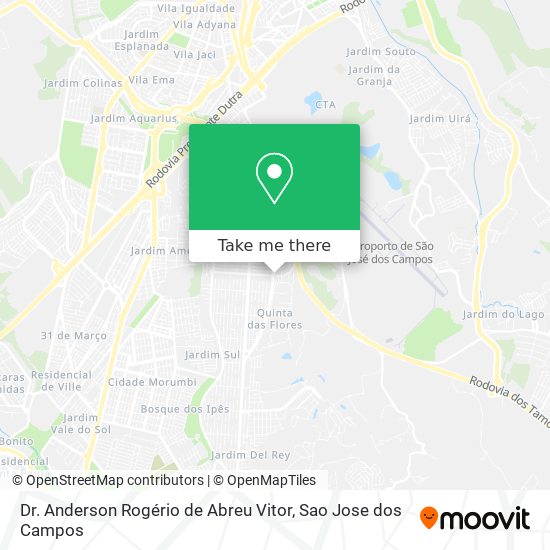 Dr. Anderson Rogério de Abreu Vitor map