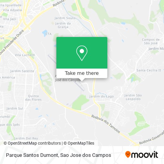 Parque Santos Dumont map