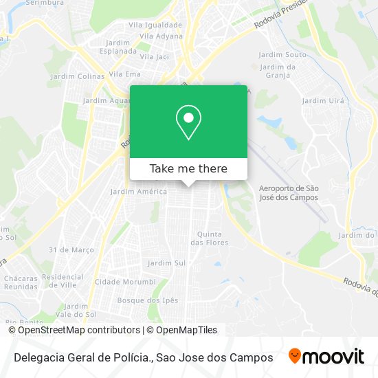 Delegacia Geral de Polícia. map
