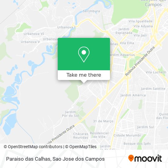 Paraiso das Calhas map