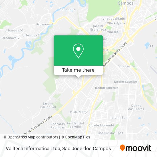 Valltech Informática Ltda map