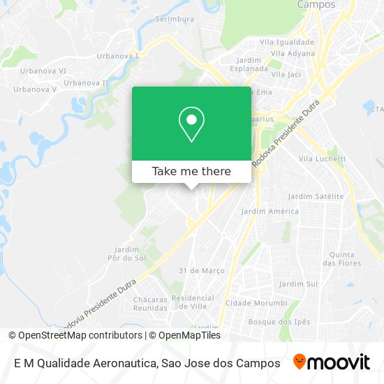 E M Qualidade Aeronautica map
