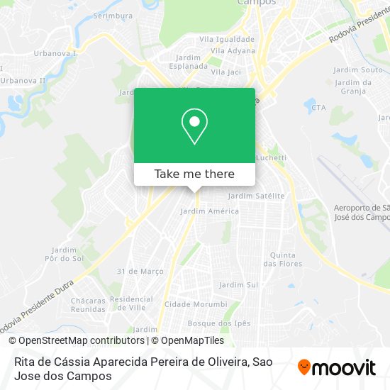 Rita de Cássia Aparecida Pereira de Oliveira map