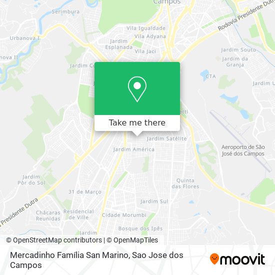 Mercadinho Família San Marino map