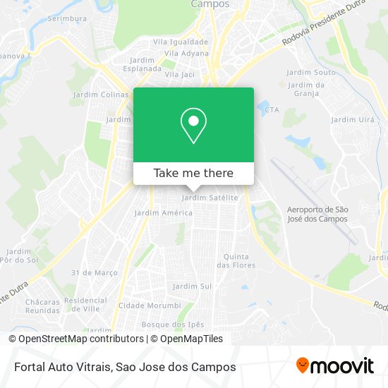 Fortal Auto Vitrais map