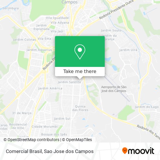 Comercial Brasil map