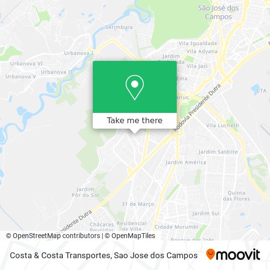 Costa & Costa Transportes map