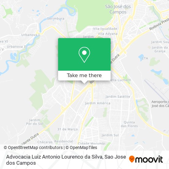 Mapa Advocacia Luiz Antonio Lourenco da Silva