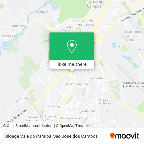 Bioage Vale do Paraíba map