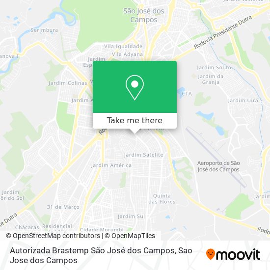 Autorizada Brastemp São José dos Campos map