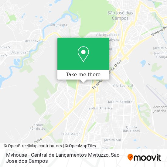 Mvhouse - Central de Lançamentos Mvituzzo map