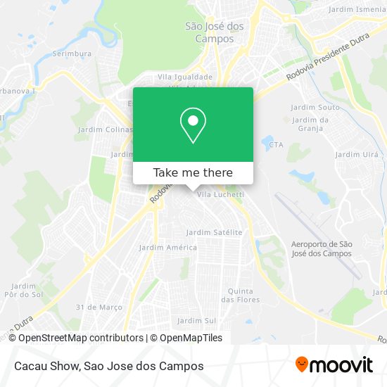 Cacau Show map