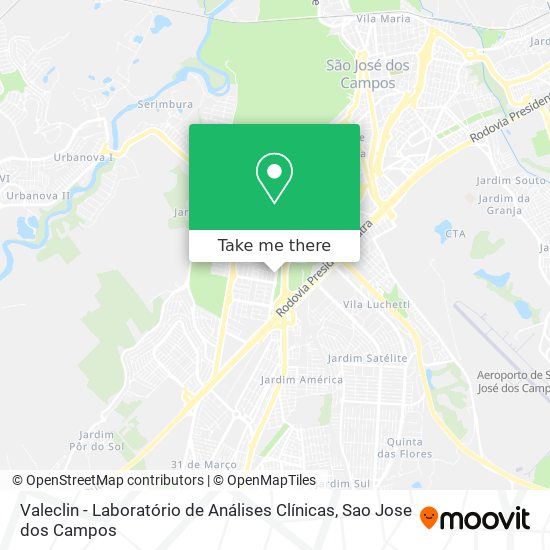 Valeclin - Laboratório de Análises Clínicas map