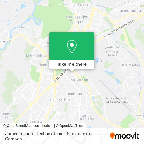James Richard Denham Junior map