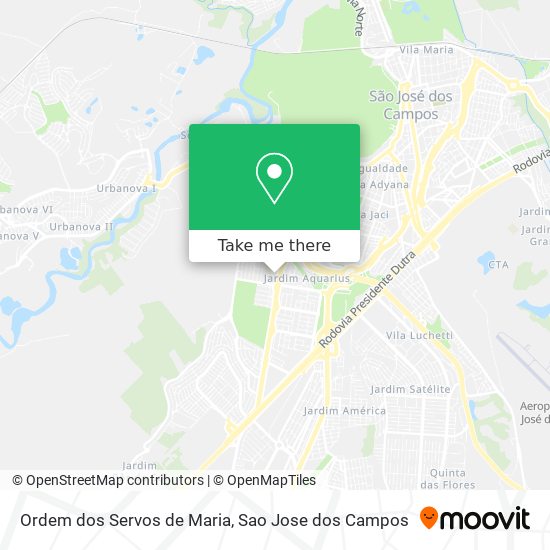 Ordem dos Servos de Maria map