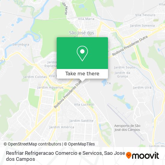Resfriar Refrigeracao Comercio e Servicos map