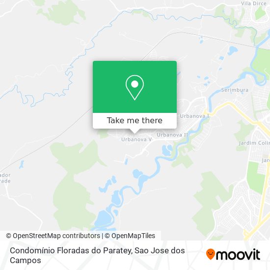 Condomínio Floradas do Paratey map
