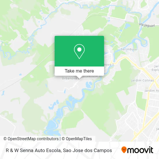 R & W Senna Auto Escola map