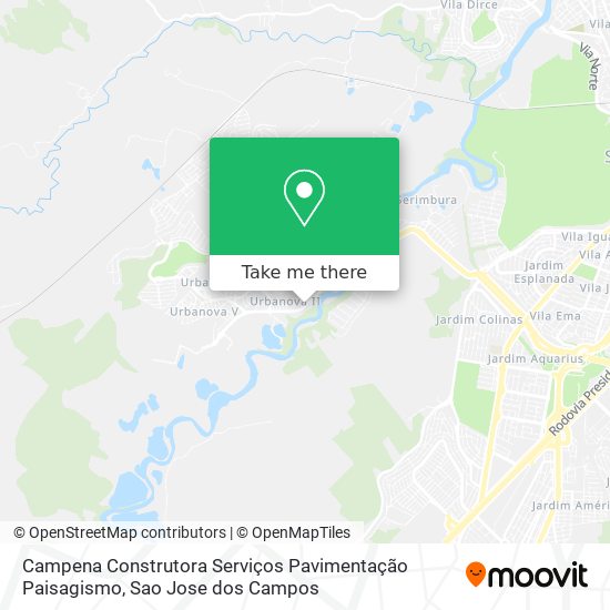 Campena Construtora Serviços Pavimentação Paisagismo map