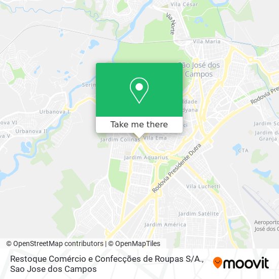 Restoque Comércio e Confecções de Roupas S / A. map