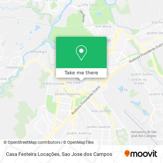 Casa Festeira Locações map