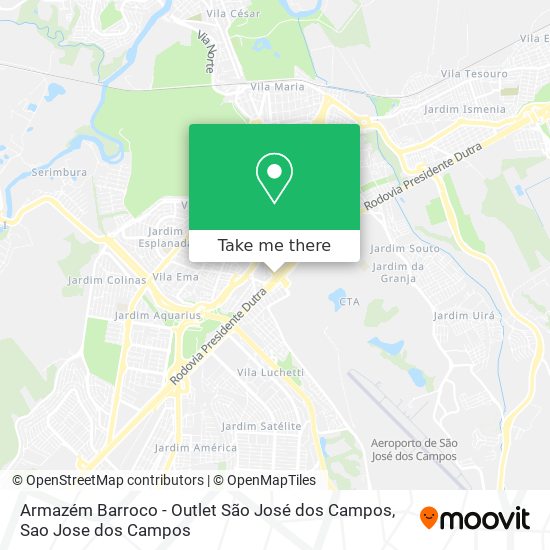 Armazém Barroco - Outlet São José dos Campos map