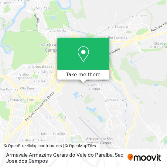 Armavale Armazéns Gerais do Vale do Paraíba map
