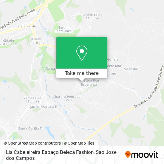 Lia Cabeleireira Espaço Beleza Fashion map