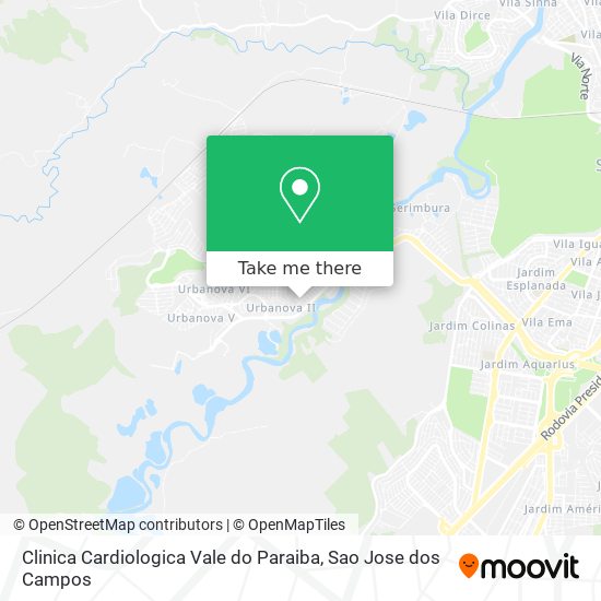 Clinica Cardiologica Vale do Paraiba map