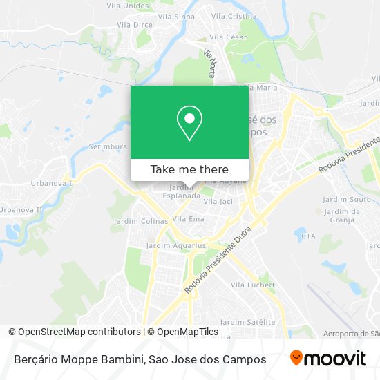 Berçário Moppe Bambini map