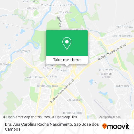 Dra. Ana Carolina Rocha Nascimento map