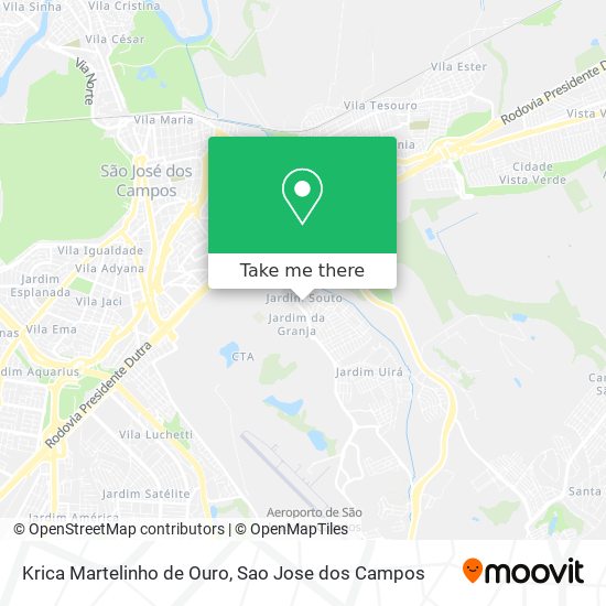 Krica Martelinho de Ouro map