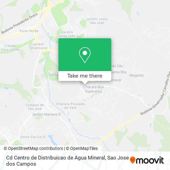 Cd Centro de Distribuicao de Agua Mineral map